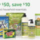 Buy $50, save $10 on household essentials